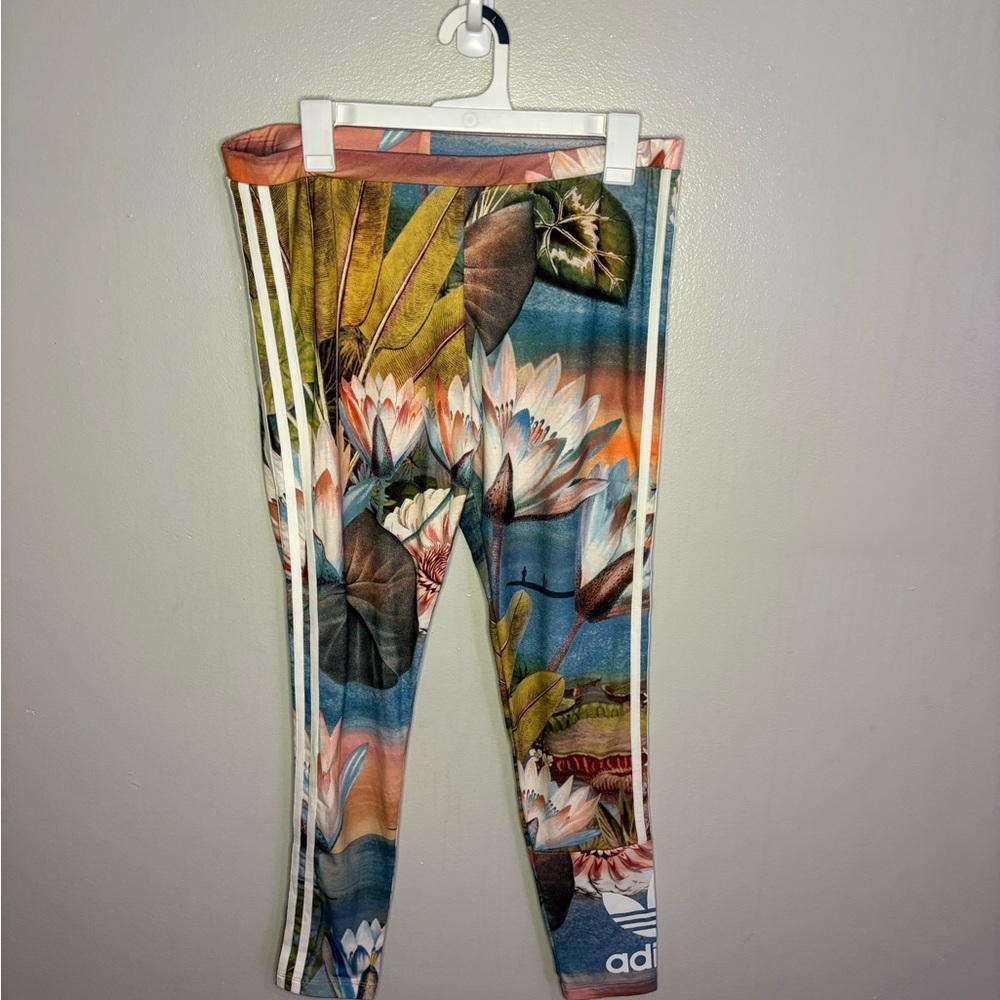 Adidas Floral Leggings - Multicolor